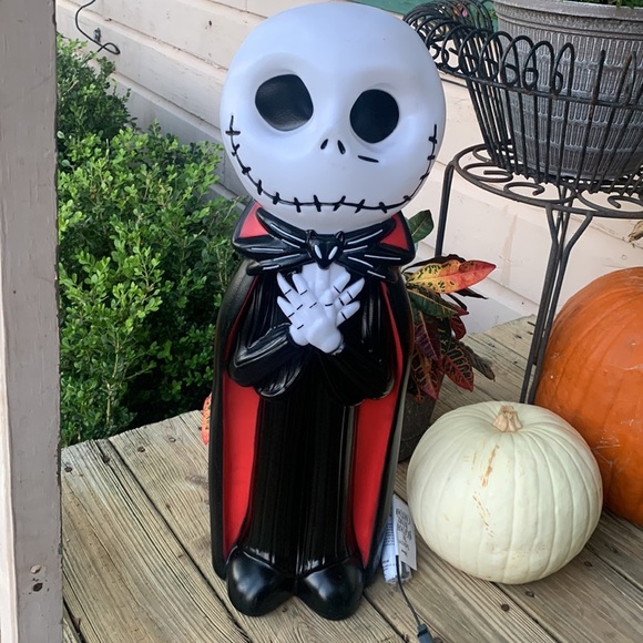 New Jack Skellington Nightmare Before Christmas Blow Mold 24 inch Vampire - Picture 5 of 7